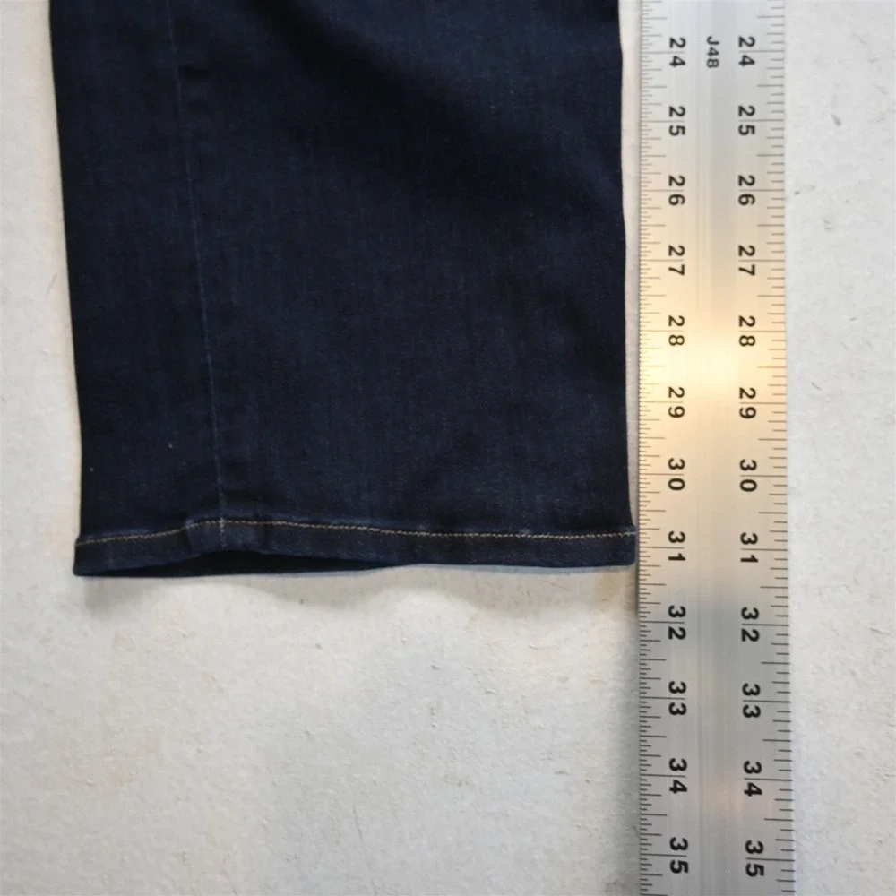 True Religion 38x30 Medium Wash Stretch Denim Ricky Relaxed Straight Mens Jeans